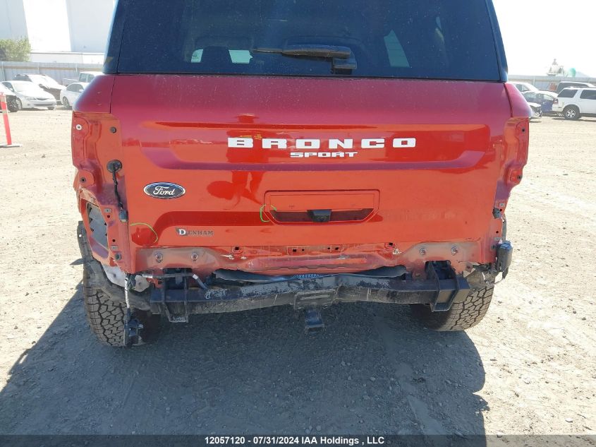 2022 Ford Bronco Sport Badlands VIN: 3FMCR9D98NRD82720 Lot: 12057120