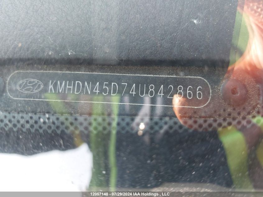 2004 Hyundai Elantra VIN: KMHDN45D74U842866 Lot: 12057148