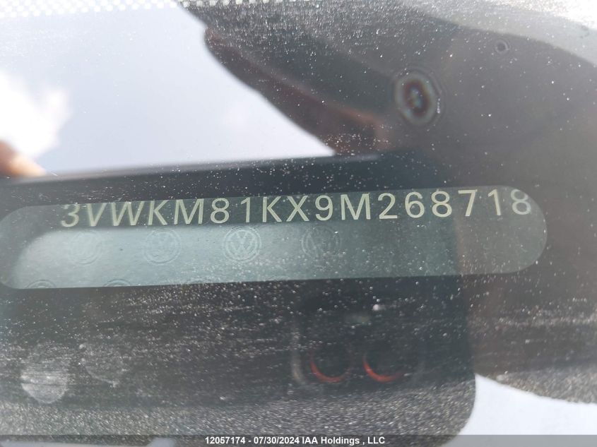 2009 Volkswagen Jetta S VIN: 3VWKM81KX9M268718 Lot: 12057174
