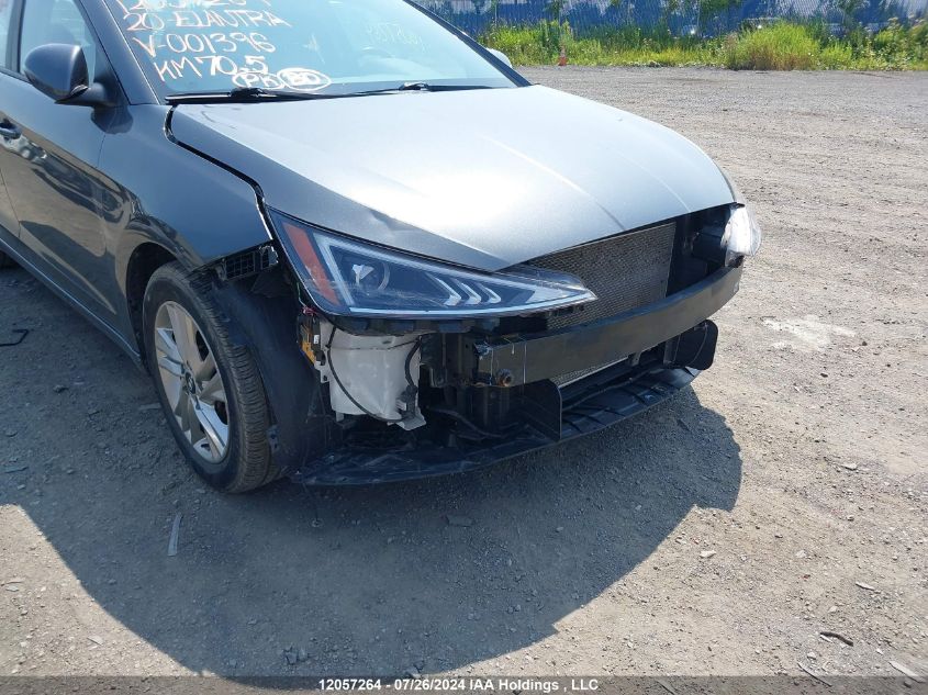 2020 Hyundai Elantra Preferred Auto Ivt VIN: KMHD84LF7LU001396 Lot: 12057264