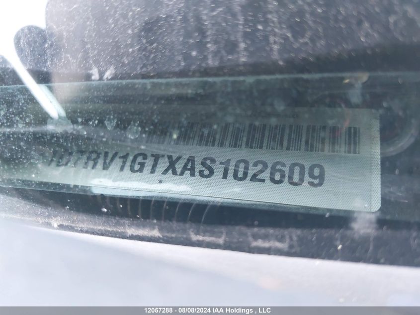 2010 Dodge Ram 1500 VIN: 1D7RV1GTXAS102609 Lot: 12057288