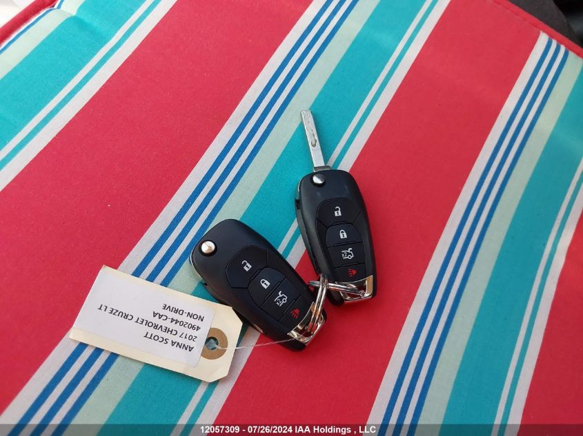 2017 Chevrolet Cruze Lt VIN: 1G1BE5SM5H7148096 Lot: 12057309