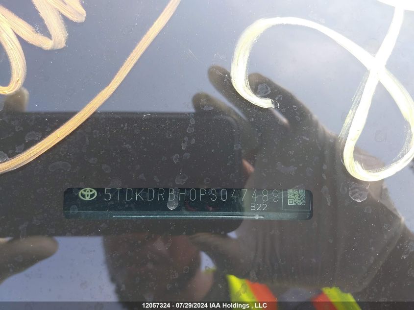 2023 Toyota Highlander L/Le/Xle/Limited/Platinum/Xse VIN: 5TDKDRBH0PS047489 Lot: 12057324