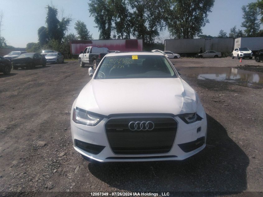 2013 Audi A4 VIN: WAUBFCFL9DN047740 Lot: 12057349