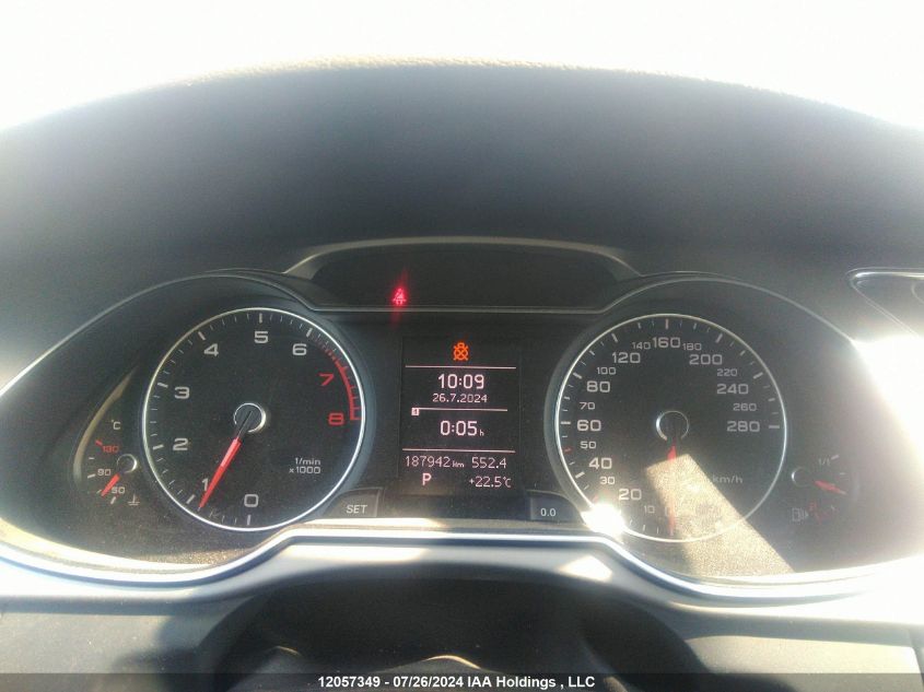 2013 Audi A4 VIN: WAUBFCFL9DN047740 Lot: 12057349