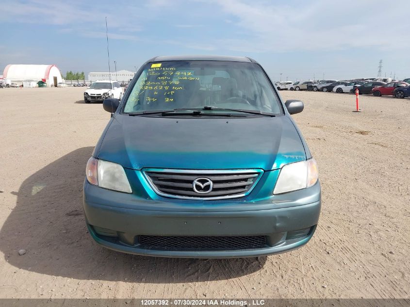 2001 Mazda Mpv Wagon VIN: JM3LW28G210200878 Lot: 12057392
