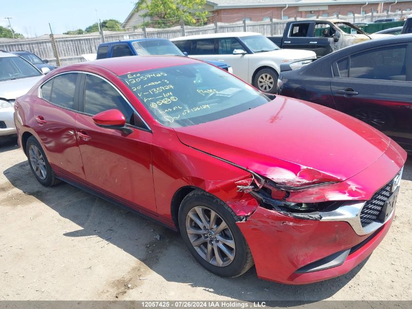 2020 Mazda Mazda3 VIN: 3MZBPAB71LM135927 Lot: 12057425