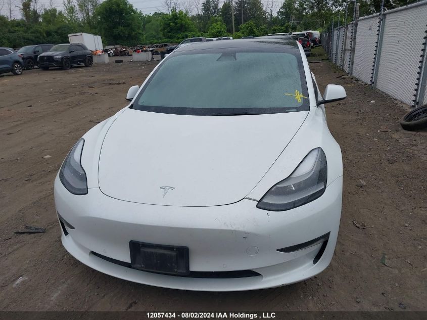 2022 Tesla Model 3 VIN: 5YJ3E1EB7NF120837 Lot: 12057434