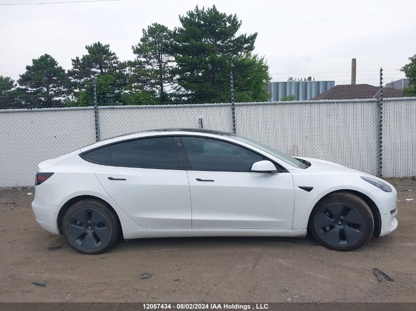 2022 Tesla Model 3 VIN: 5YJ3E1EB7NF120837 Lot: 12057434