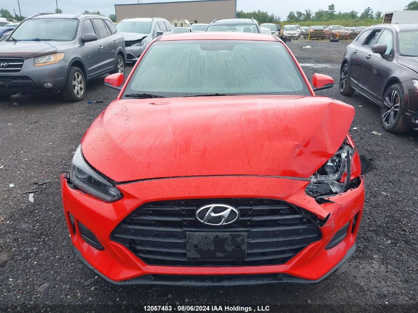 2020 Hyundai Veloster Premium VIN: KMHTG6AF5LU025936 Lot: 12057483