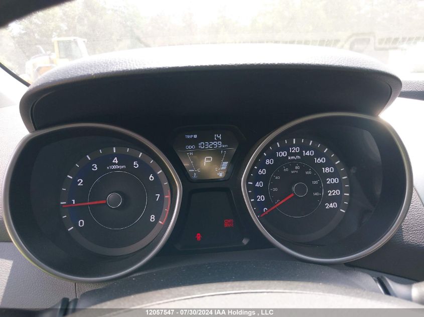 2012 Hyundai Elantra VIN: 5NPDH4AE6CH080827 Lot: 12057547