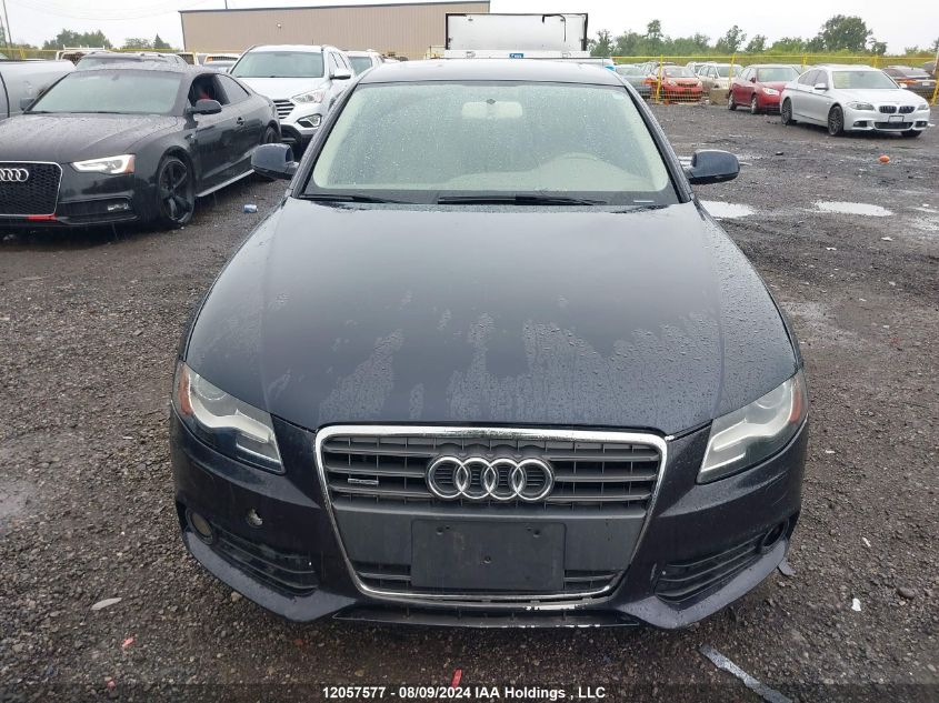 2012 Audi A4 VIN: WAUBFCFL8CN021046 Lot: 12057577