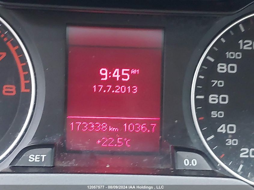 2012 Audi A4 VIN: WAUBFCFL8CN021046 Lot: 12057577