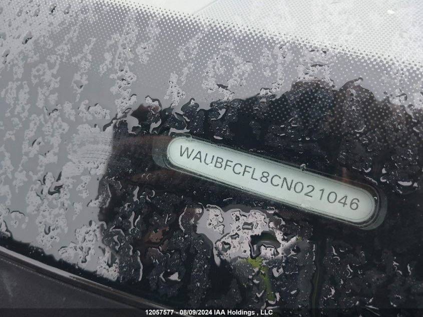 2012 Audi A4 VIN: WAUBFCFL8CN021046 Lot: 12057577