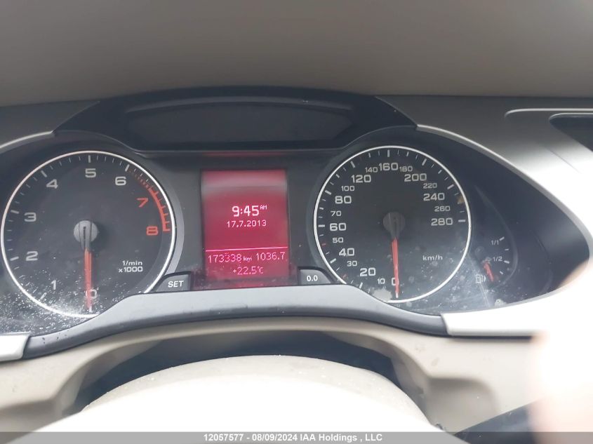 2012 Audi A4 VIN: WAUBFCFL8CN021046 Lot: 12057577