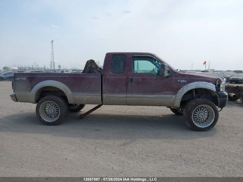 2000 Ford F350 Srw Super Duty VIN: 1FTSX31F3YEA99579 Lot: 12057597