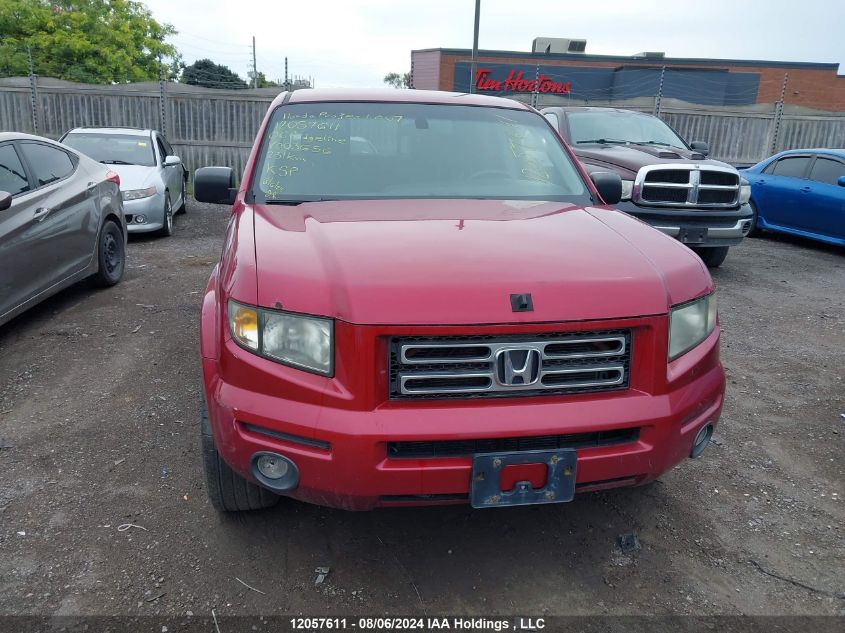 2006 Honda Ridgeline Rts VIN: 2HJYK16426H003656 Lot: 12057611