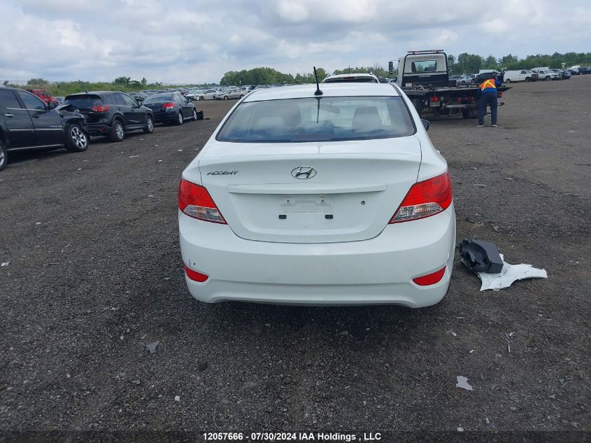 2013 Hyundai Accent Gls/Gs VIN: KMHCT4AE8DU437776 Lot: 12057666