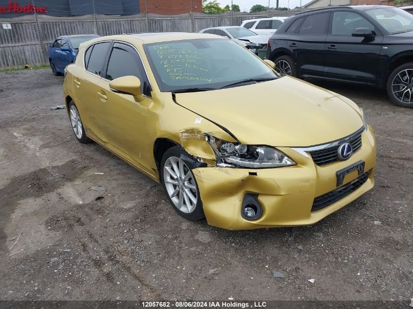 2012 Lexus Ct 200 VIN: JTHKD5BHXC2078306 Lot: 12057682