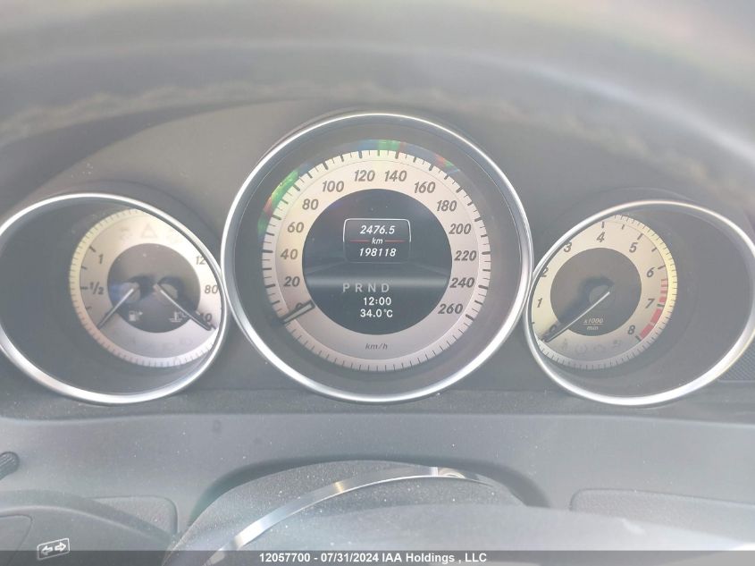 2013 Mercedes-Benz C-Class VIN: WDDGF8AB3DA825712 Lot: 12057700