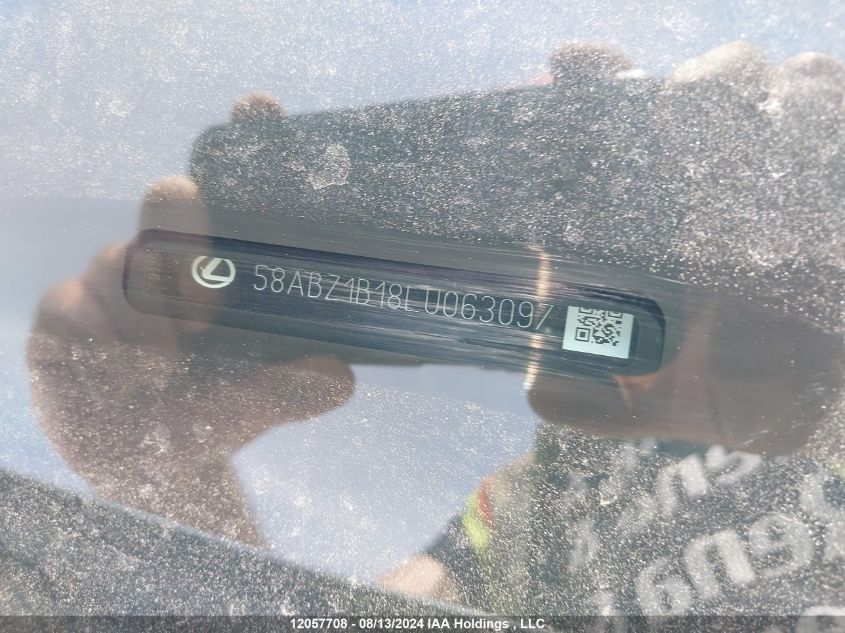 2020 Lexus Es 350 350 VIN: 58ABZ1B18LU063097 Lot: 12057708