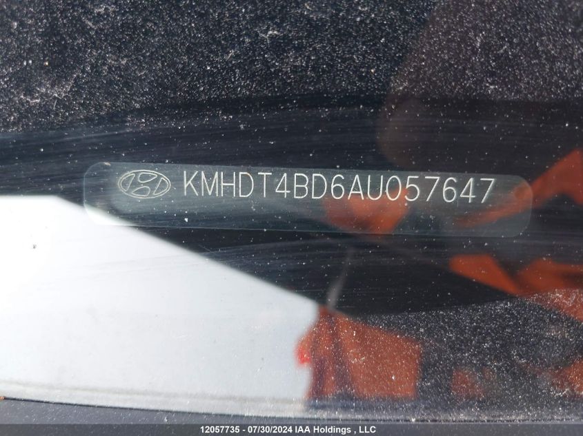 2010 Hyundai Elantra VIN: KMHDT4BD6AU057647 Lot: 12057735