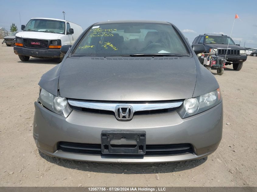 2007 Honda Civic Sdn VIN: 2HGFA163X7H001310 Lot: 12057755