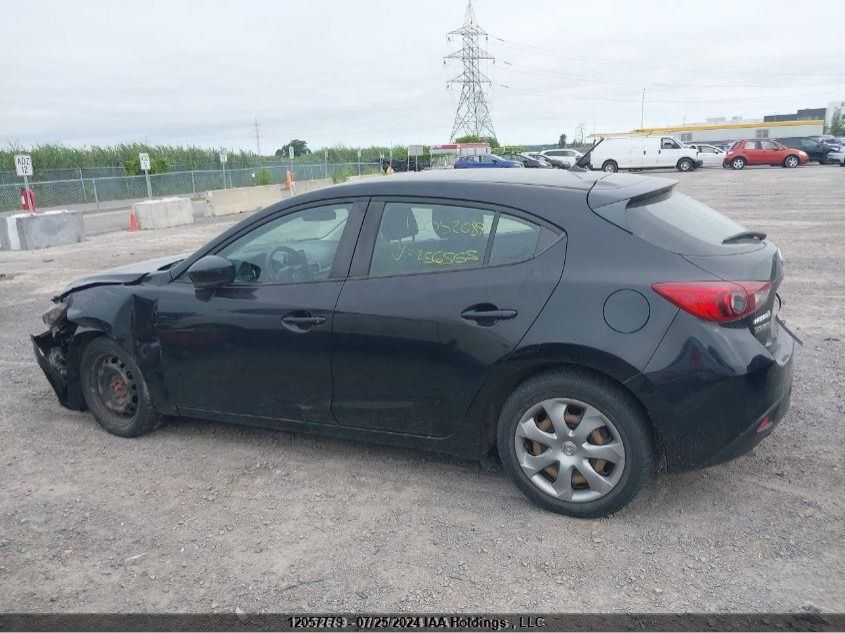 2015 Mazda Mazda3 VIN: JM1BM1K7XF1256565 Lot: 12057779