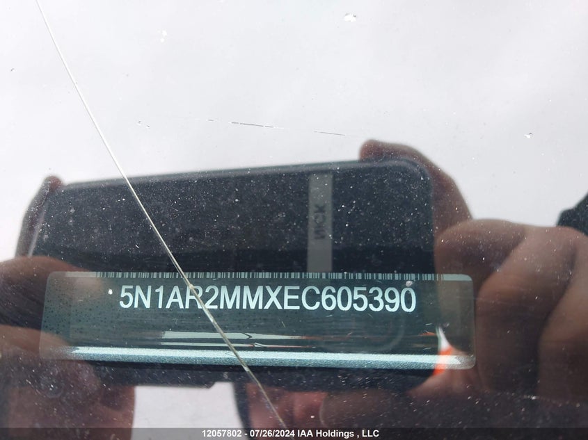 2014 Nissan Pathfinder VIN: 5N1AR2MMXEC605390 Lot: 12057802