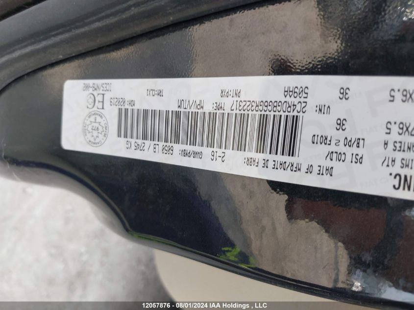 2016 Dodge Grand Caravan Se/Sxt VIN: 2C4RDGBG6GR322317 Lot: 12057876