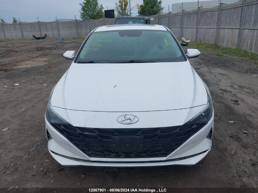 2022 Hyundai Elantra Preferred Ivt With Sun And Tech Package VIN: KMHLM4AG3NU319862 Lot: 12057901