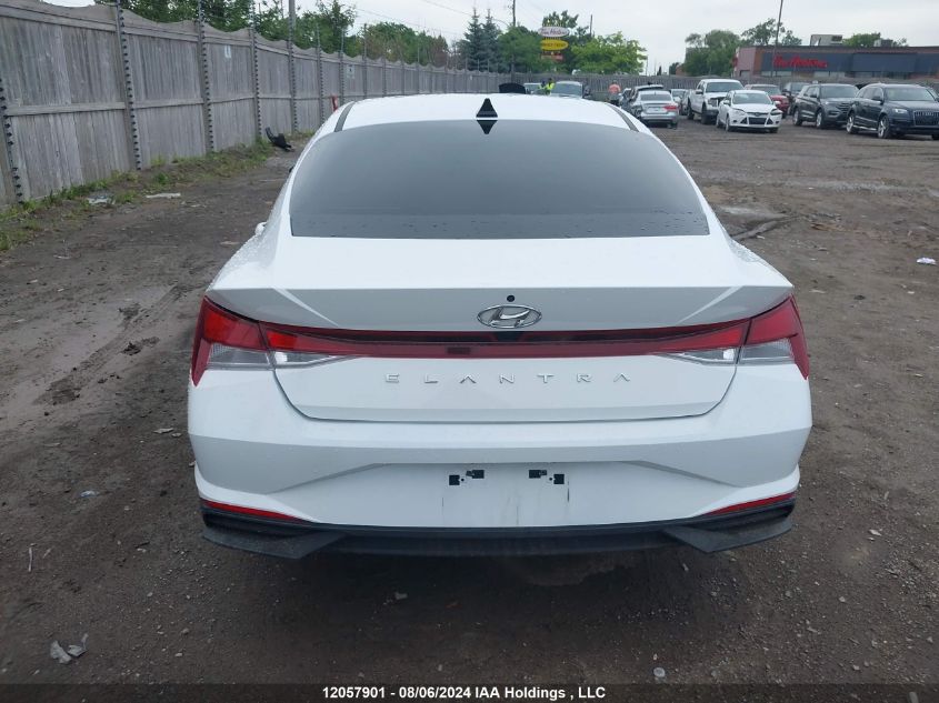 2022 Hyundai Elantra Preferred Ivt With Sun And Tech Package VIN: KMHLM4AG3NU319862 Lot: 12057901
