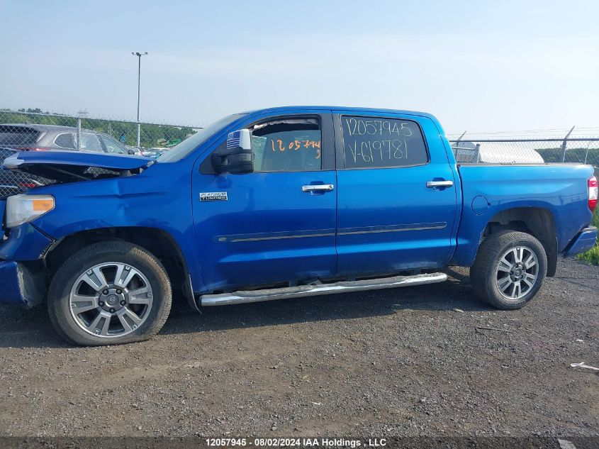 2017 Toyota Tundra Crewmax 1794/Platinum VIN: 5TFAY5F16HX619781 Lot: 12057945