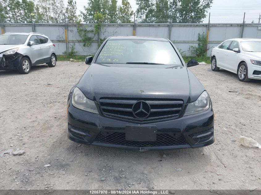 2013 Mercedes-Benz C-Class VIN: WDDGF8AB5DA867203 Lot: 12057970