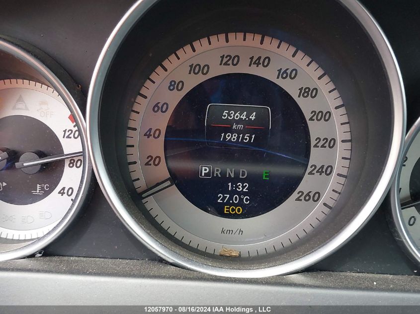 2013 Mercedes-Benz C-Class VIN: WDDGF8AB5DA867203 Lot: 12057970