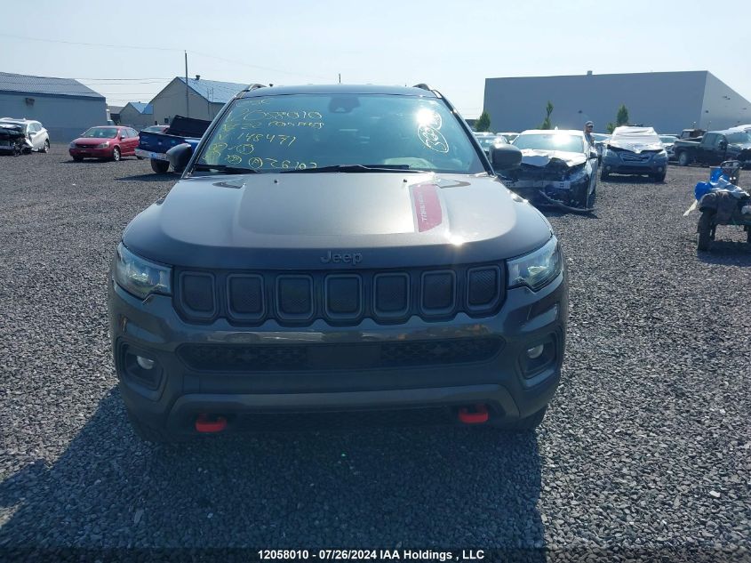 2022 Jeep Compass Trailhawk VIN: 3C4NJDDB9NT148471 Lot: 12058010