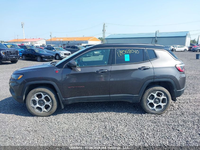 2022 Jeep Compass Trailhawk VIN: 3C4NJDDB9NT148471 Lot: 12058010