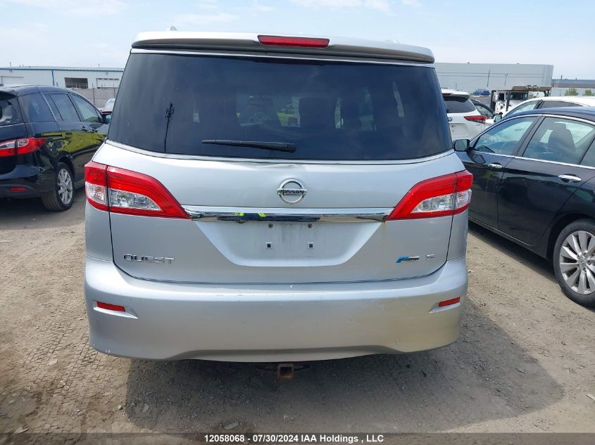 2012 Nissan Quest S VIN: JN8AE2KP1C9034058 Lot: 12058068