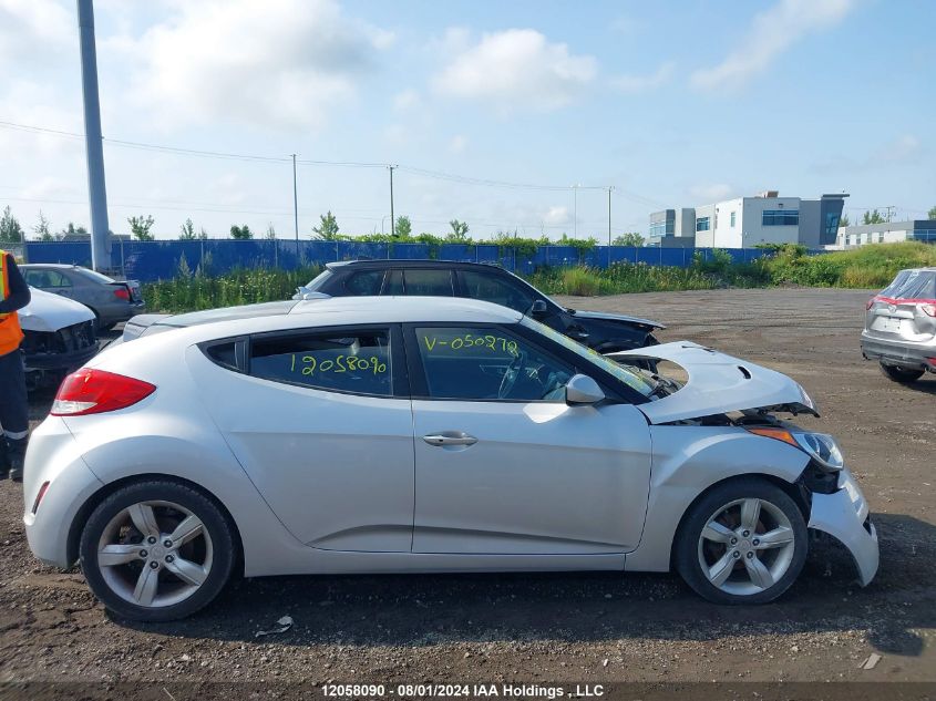 2012 Hyundai Veloster VIN: KMHTC6AD4CU050272 Lot: 12058090