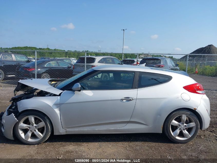 2012 Hyundai Veloster VIN: KMHTC6AD4CU050272 Lot: 12058090