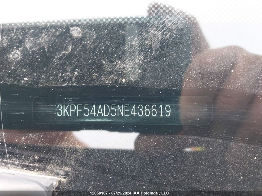 2022 Kia Forte VIN: 3KPF54AD5NE436619 Lot: 12058107