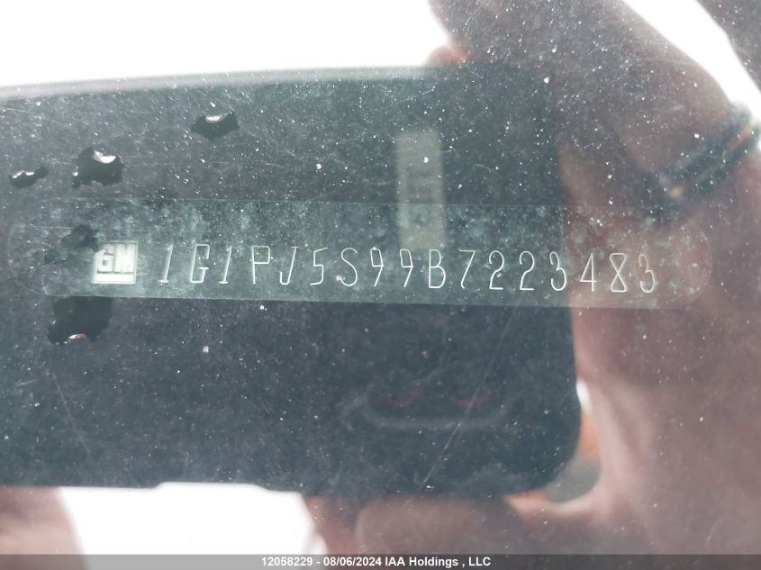 2011 Chevrolet Cruze VIN: 1G1PJ5S99B7223483 Lot: 12058229