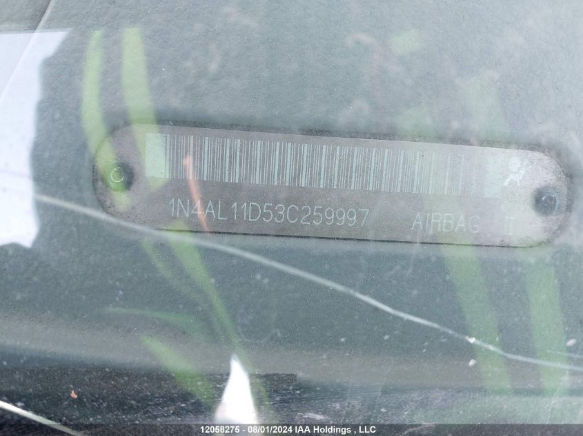 2003 Nissan Altima 2.5 Sl VIN: 1N4AL11D53C259997 Lot: 12058275