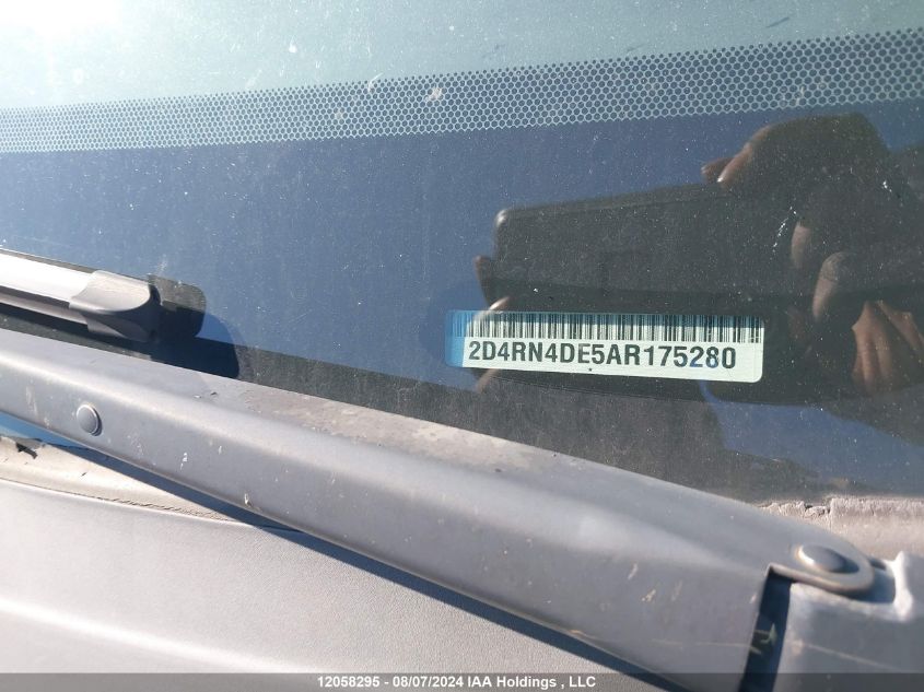 2010 Dodge Grand Caravan Se VIN: 2D4RN4DE5AR175280 Lot: 12058295