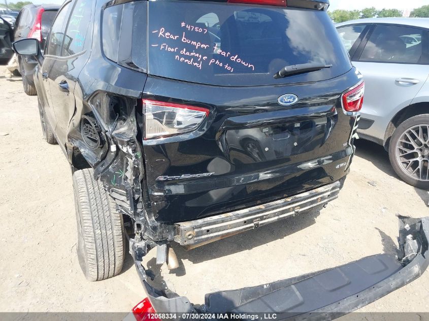 2020 Ford Ecosport Se VIN: MAJ6S3GL8LC386990 Lot: 12058334