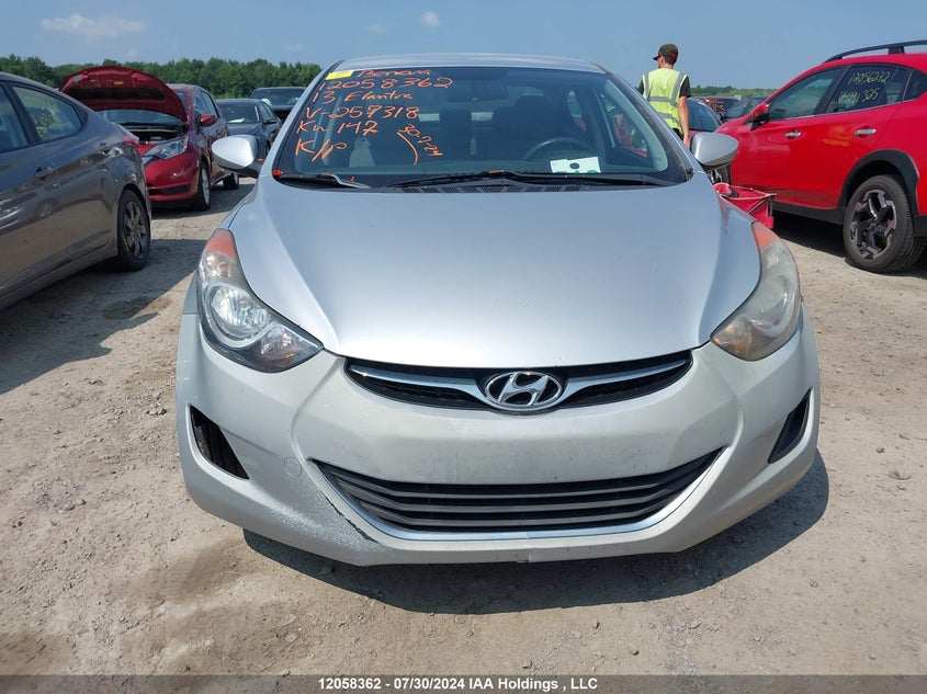 2013 Hyundai Elantra Gl VIN: 5NPDH4AE3DH257318 Lot: 12058362