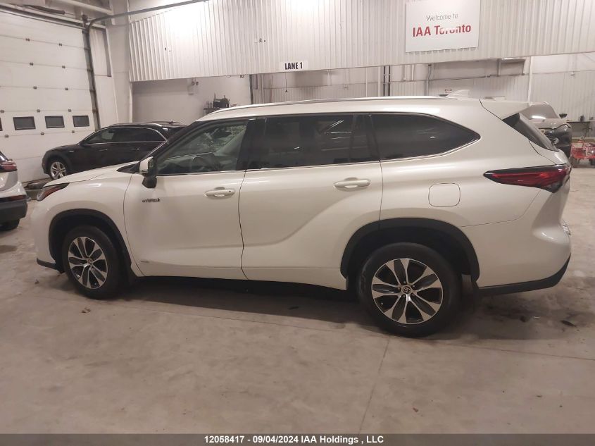 2021 Toyota Highlander Hybrid Xle VIN: 5TDGBRCH8MS527432 Lot: 12058417