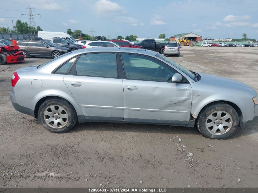 2003 Audi A4 VIN: WAUJC68E13A115202 Lot: 12058433