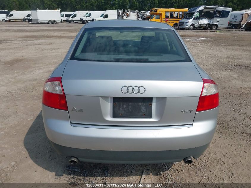 2003 Audi A4 VIN: WAUJC68E13A115202 Lot: 12058433