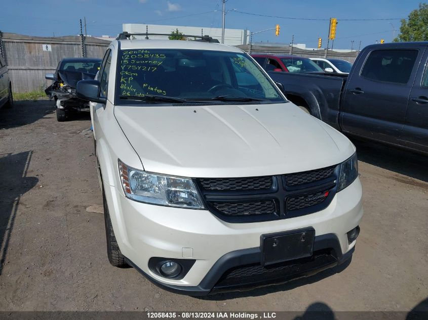 2015 Dodge Journey Sxt VIN: 3C4PDCCG0FT754217 Lot: 12058435